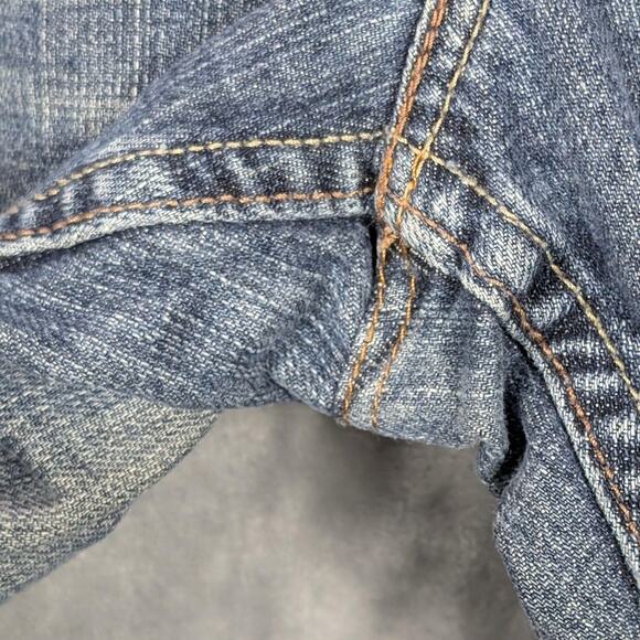 Levis 527 Jeans Mens 33x30 Blue Denim Low Boot Cut Zip Fly Medium Wash Classic - Picture 11 of 14